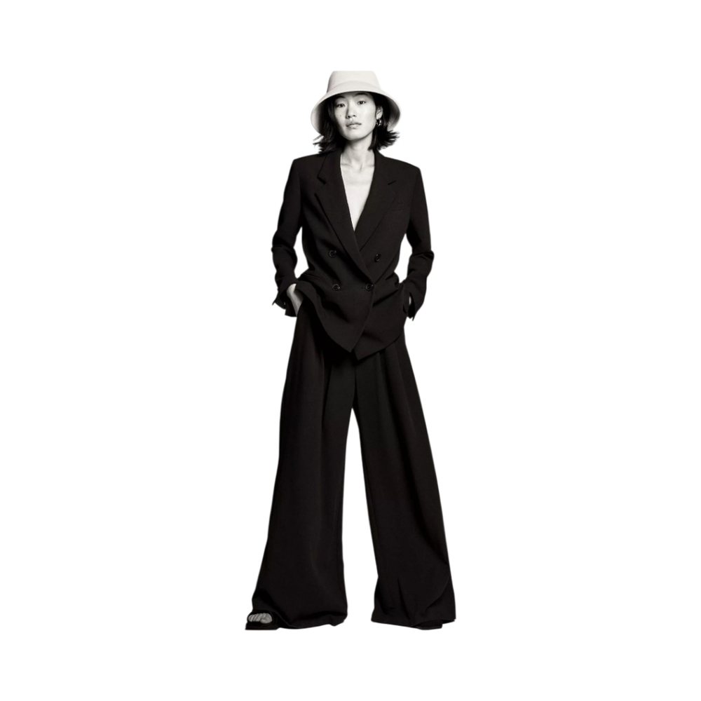 Anthropologie Maeve The Avery Black Wide Leg Pants Size 2 New With Tags Pleated - Picture 13 of 14
